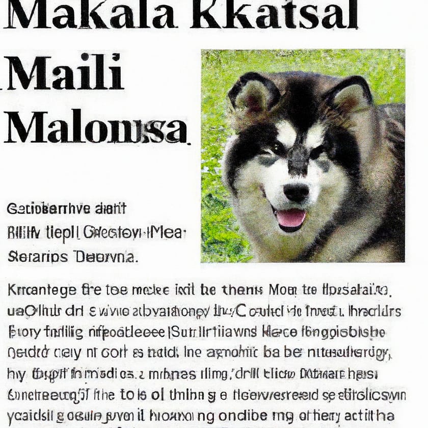 Giant Alaskan Malamute Dog Breed Size, Care And Temperament